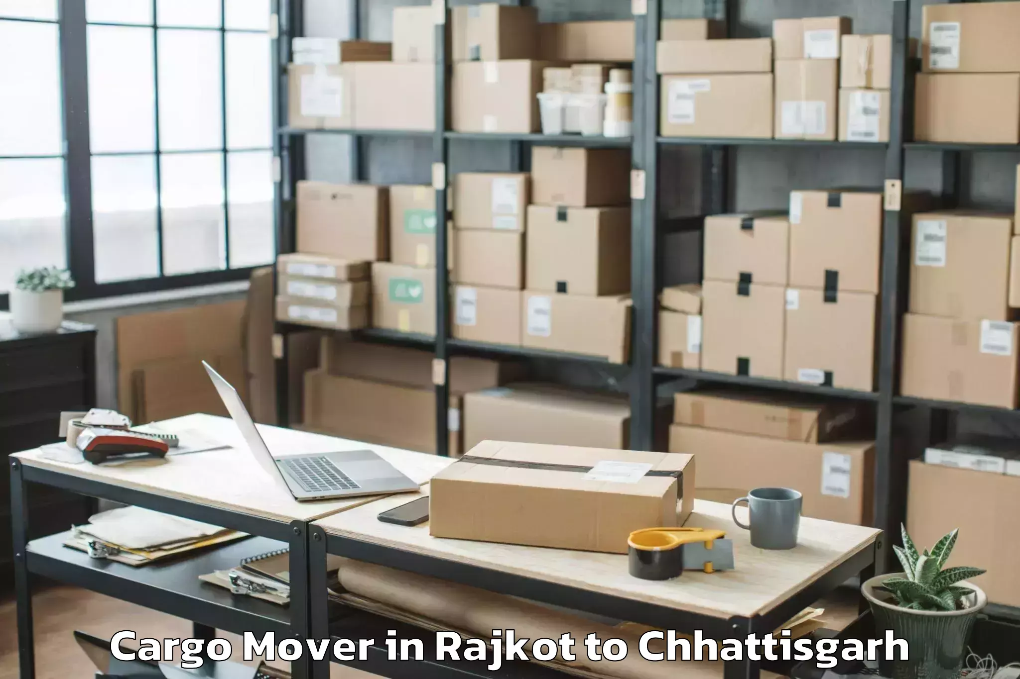 Reliable Rajkot to Dr Cv Raman University Bilaspu Cargo Mover